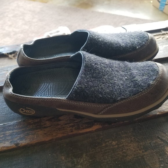 Chaco QUINN Wool & Leather slip on loafers size 10 - Picture 8 of 11